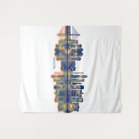 Tenture Skyline Haikou (Devant (Horizontal))