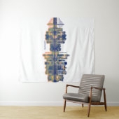 Tenture Skyline Haikou (En situation (horizontale))