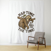 Tenture Sleepy Sloth Funny (En situation)