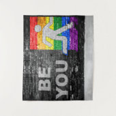 Tenture SlipperyJoe's Be You en brique murale figure plub (Devant)