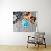 Tenture SlipperyJoe's Man serviette brisée mur de brique b (En situation (horizontale))