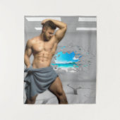 Tenture SlipperyJoe's Man serviette brisée mur de brique b (Devant)