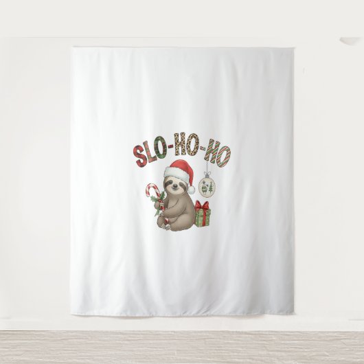 Tenture Slo Ho Ho Xmas Sloth (Devant)