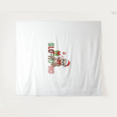 Tenture Slo Ho Ho Xmas Sloth (Devant (Horizontal))