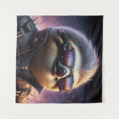 Tenture Sloth Cyberpunk (Devant (Horizontal))