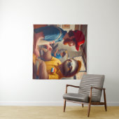 Tenture Sloth Fast Food Worker (En situation (horizontale))