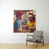 Tenture Sloth Fast Food Worker (En situation)