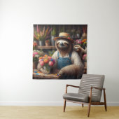 Tenture Sloth Florist (En situation)