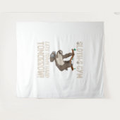 Tenture Sloth gym Nous entrainons dur Demain (Devant (Horizontal))