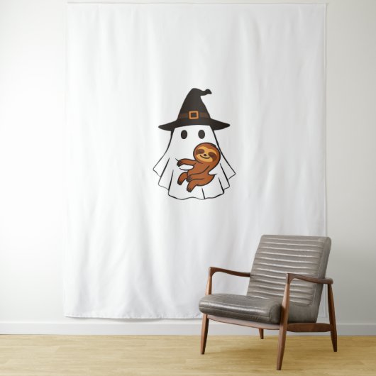 Tenture Sloth Halloween Ghost Witch Casquettes Amoureux de (En situation)