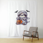 Tenture Sloth Halloween Mummy Kids Femmes Hommes Sloth Cla (En situation)
