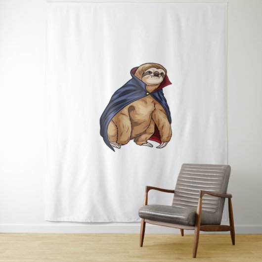 Tenture Sloth Halloween Vampire classique T-shirt (En situation)