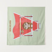 Tenture Sloth Hurdles course atheletics (Devant (Horizontal))