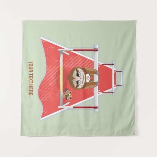 Tenture Sloth Hurdles course atheletics (Devant (Horizontal))