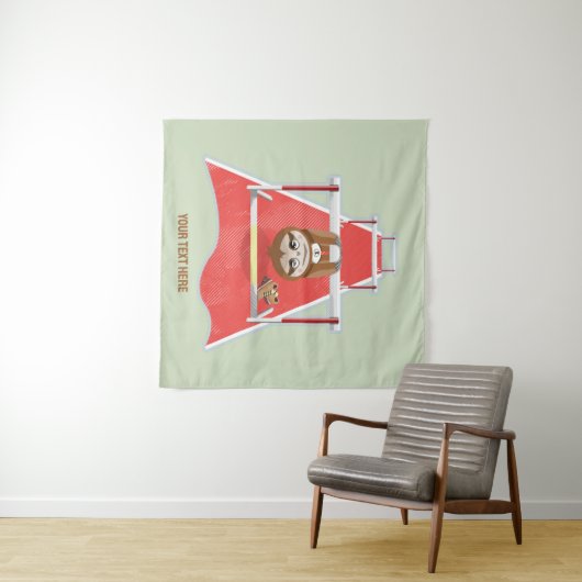 Tenture Sloth Hurdles course atheletics (En situation (horizontale))