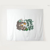Tenture Sloth Irish Drinking St Patrick's Day (Devant (Horizontal))