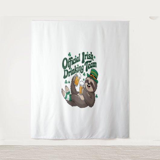 Tenture Sloth Irish Drinking St Patrick's Day (Devant)
