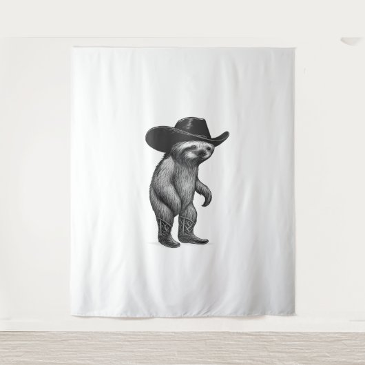Tenture Sloth Lazy Sleepy Sloth (Devant)