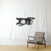 Tenture Sloth Rocking Dance (En situation (horizontale))