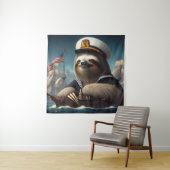 Tenture Sloth Sailor (En situation)