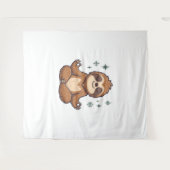 Tenture Sloth Yoga Sloth (Devant (Horizontal))