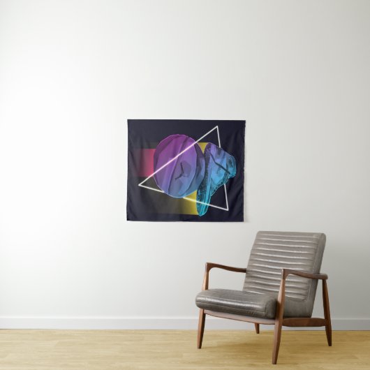 Tenture SNEAKER WITH BALL Basketball Blanket (En situation (horizontale))