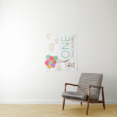 Tenture Snoopy et Ballons 1er Anniversaire (En situation)