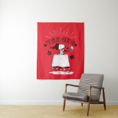 Tenture Snoopy et Woodstock - Joyeux et lumineux (En situation)