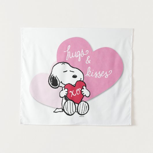Tenture Snoopy Hugs & Kisses (Devant (Horizontal))