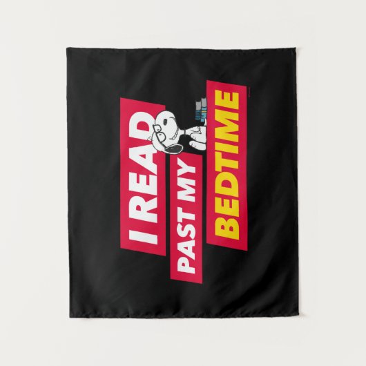 Tenture Snoopy "I Read Past My Bedtime" (Devant)