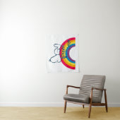 Tenture Snoopy | Rêver en couleur arc-en-ciel (En situation)
