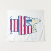 Tenture Snoopy sur 4 juillet Dog House (Devant (Horizontal))