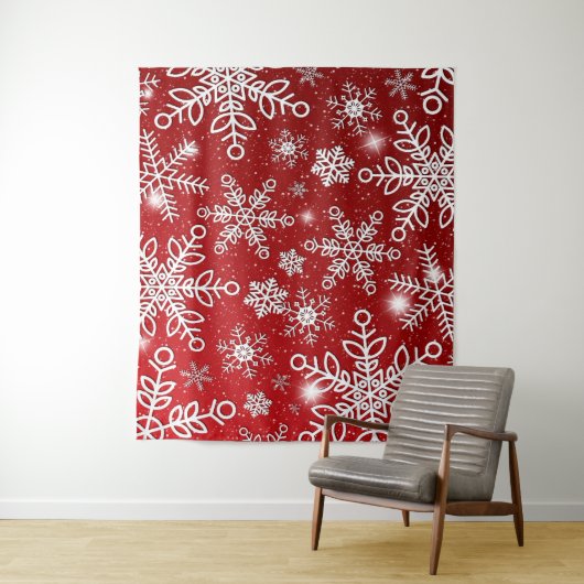 Tenture Snow Flakes 10 (En situation)