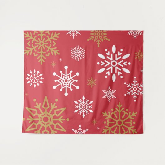 Tenture Snow Flakes 16 (Devant (Horizontal))