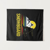 Tenture Snowboard Rétro Vintage (Devant (Horizontal))