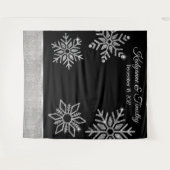 Tenture Snowflakes Diamond Mariage (Devant (Horizontal))