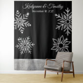 Tenture Snowflakes Diamond Mariage (En situation)