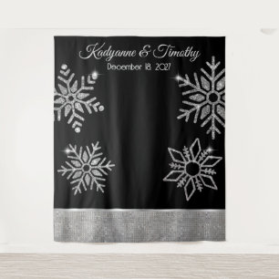 Tenture Snowflakes Diamond Mariage