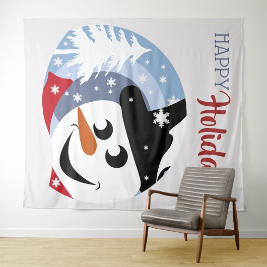 Tenture Snowman joyaux vacances Noël salutation Tapestry (En situation (horizontale))