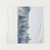 Tenture Snowy Pine Trees Dream 1 (Devant (Horizontal))