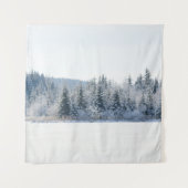 Tenture Snowy Pine Trees Dream 1 (Devant)