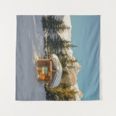 Tenture Snowy Serenity : Lake Louise et le Mont Majestic (Devant (Horizontal))