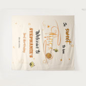 Tenture So Sweet To Bee Three Cute Honey Bee 3rd Birthday (Devant (Horizontal))