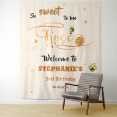 Tenture So Sweet To Bee Three Cute Honey Bee 3rd Birthday (En situation)