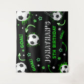 Tenture Soccer Ball Birthday Backdrop (Devant)