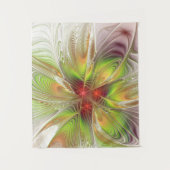 Tenture Soft and tenderness fractal fantasy flowers (Devant)