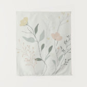 Tenture Soft Botanical – Minimal Pastel Wildflower (Devant)