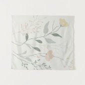 Tenture Soft Botanical – Minimal Pastel Wildflower (Devant (Horizontal))