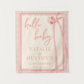 Tenture Soft Girl Floral Romantique Blush Bow Coquette (Devant)