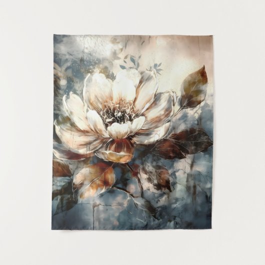 Tenture Soft Peony Watercolor Bloom (Devant)